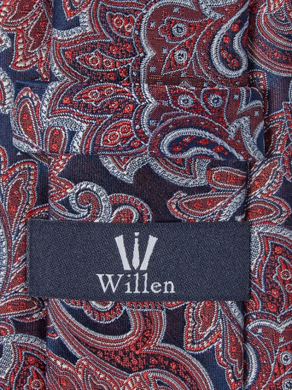 Willen Krawatte Aus Seide (7 Cm) – Rot 3