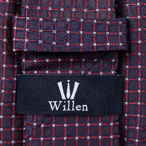 Willen Krawatte Aus Seide (7 Cm) – Bordeaux Rot 6