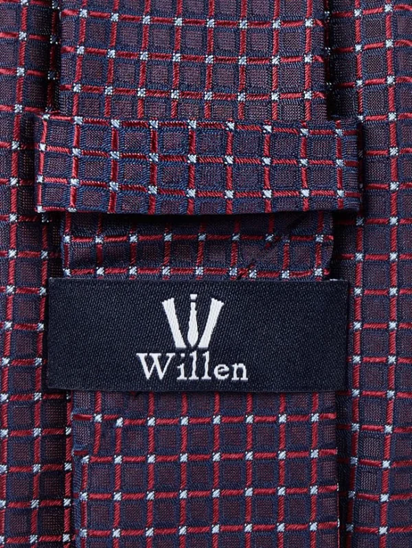 Willen Krawatte Aus Seide (7 Cm) – Bordeaux Rot 3