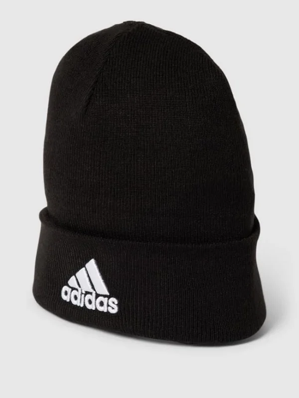 Adidas Originals Beanie Mit Label-Stitching – Schwarz 1