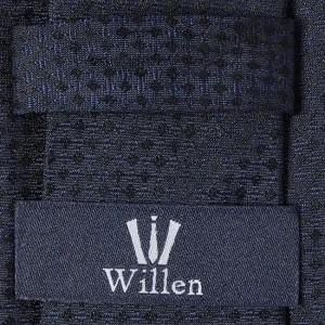 Willen Krawatte Aus Seide (6,5 Cm) – Marineblau 6