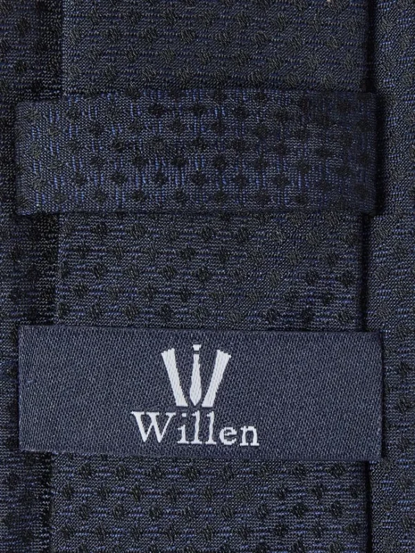 Willen Krawatte Aus Seide (6,5 Cm) – Marineblau 3