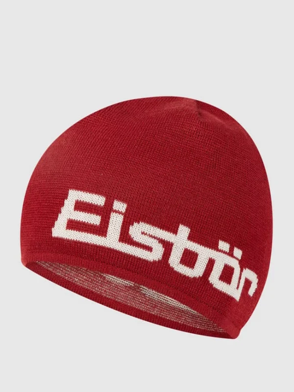 EISBAER Strickmütze Aus Wollmischung – Dunkelrot 1