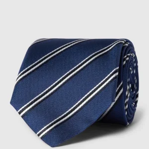 HUGO Seidenkrawatte Mit Streifenmuster – Royalblau 8