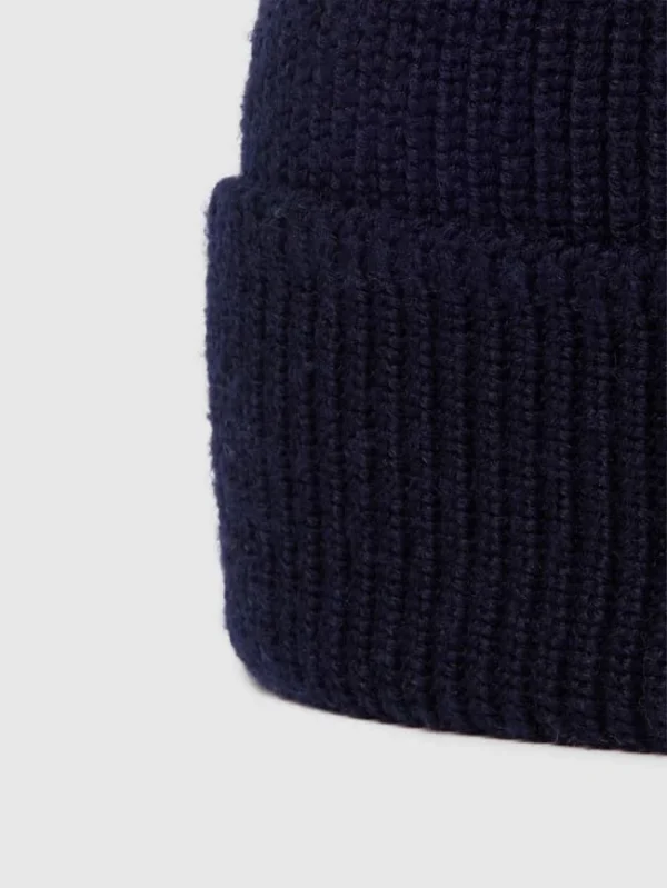 Polo Ralph Lauren Beanie Mit Label-Patch Modell ‚VINTAGE NAVAL WATCH CAP‘ – Dunkelblau 3