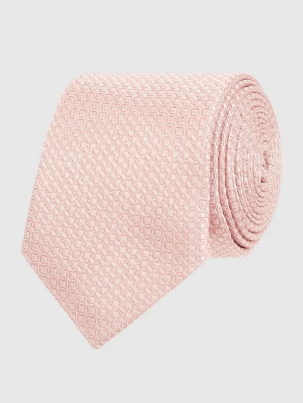 Willen Krawatte Und Einstecktuch Im Set – Rosa 1