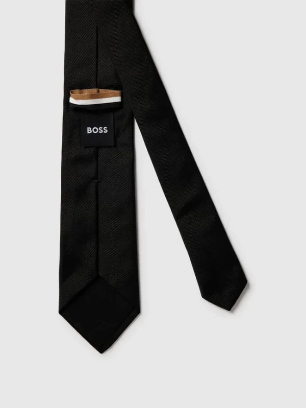 BOSS Krawatte Mit Feiner Struktur (7,5 Cm) – Schwarz 4