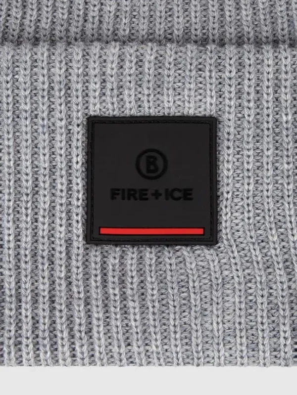FIRE + ICE Mütze Aus Schurwollmischung Modell ‚Tarek‘ – Hellgrau 3