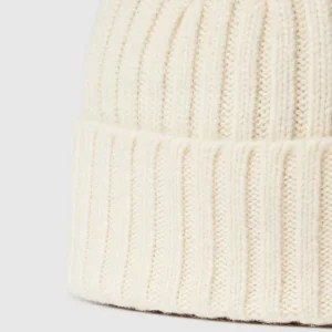 BOSS Beanie Mit Label-Detail Modell ‚T-Lino‘ – Ecru 6
